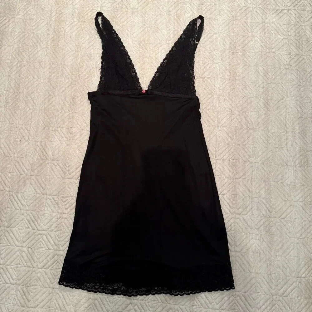 Black Lace Babydoll, Victoria Secret,  Size S